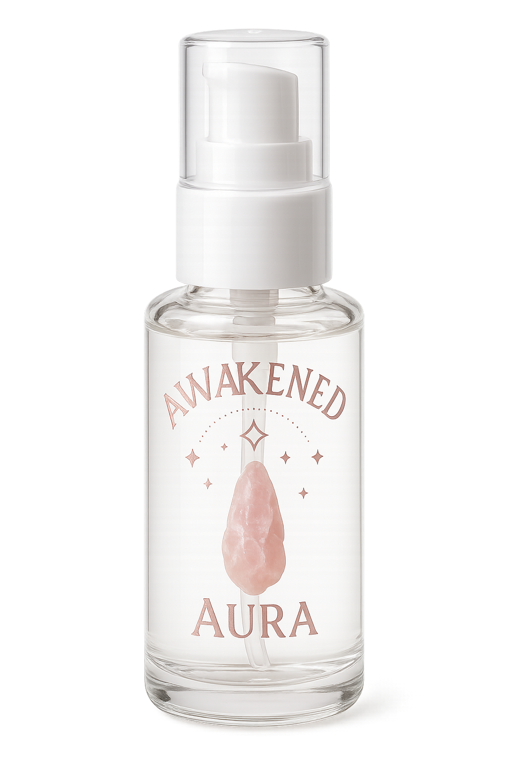 Awakened Aura Quartz-Infused 4 oz Serum Pump