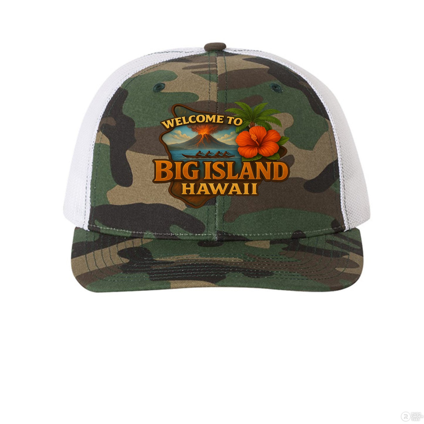 Army Camo/ White - FRONT