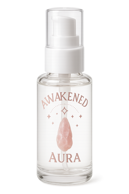 Awakened Aura Quartz-Infused 4 oz Serum Pump